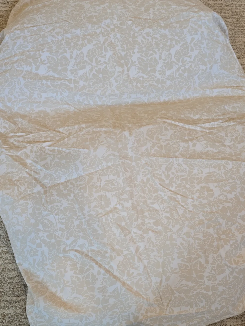 Crate & Barrel Floral Crib Sheet